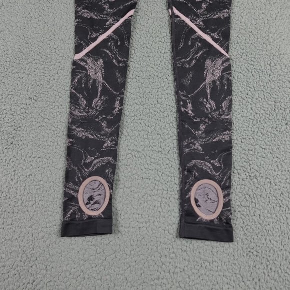 Fabletics High Rise Leggings Womens Extra Small Gray Pink Marble Stretch Running - Picture 11 of 13